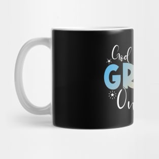 4th Of July Groovy Patriotic God Shed His Grace On Thee Mug